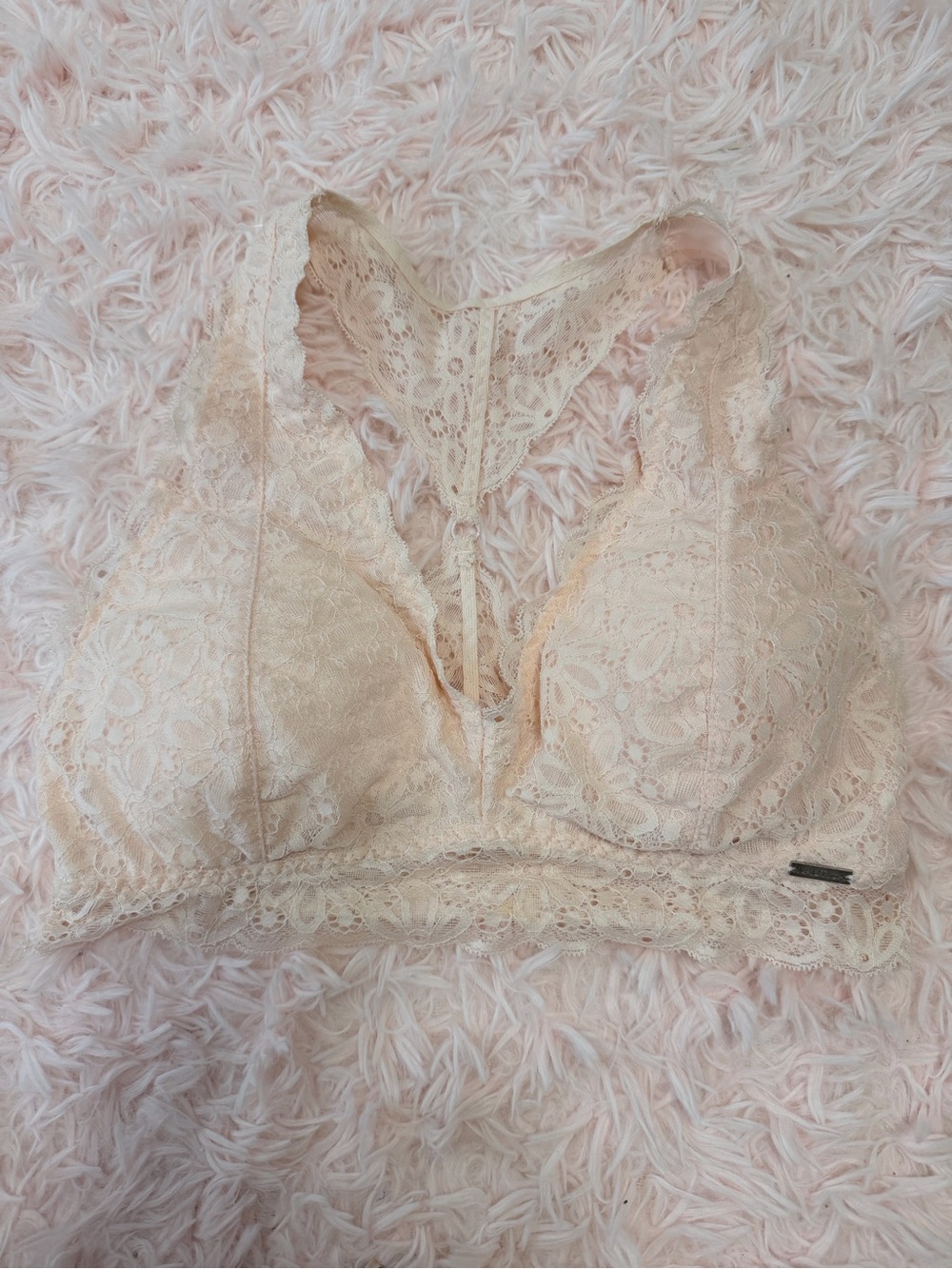 Nautica Lace Bralette in Pale Blush
